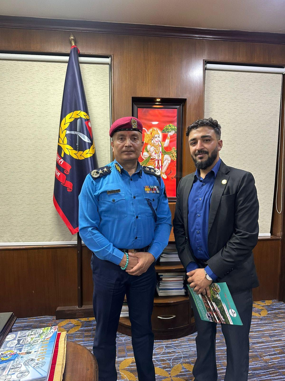Outreach meeting with Nepal Police representative